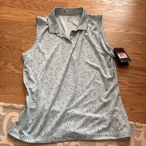 Nike Gray Muscle Tee Polo